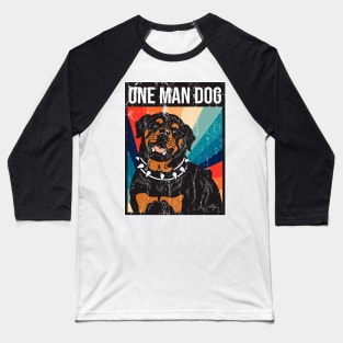 One man dog Baseball T-Shirt